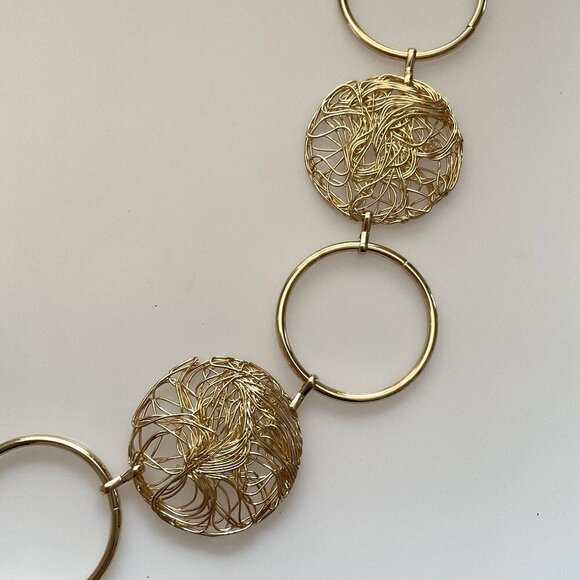 GOLD CIRCLE METAL BELT - Picture 5 of 6